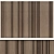 Minimalist Oak Wood Wall Panels 3D model small image 4