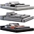 Modern Extra Wall Bed Furniture 3D model small image 3