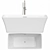 Luxurious Freestanding Acrylic Soaking Bathtub 3D model small image 1