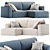 Bayvin Corner Sofa Set 3D model small image 1