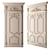 Baroque Style Classic Doors 3D model small image 1