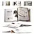 High-Quality Interior Decor Journals Set 3D model small image 1