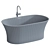 Modern Freestanding Bathtub with XForm 3D model small image 4