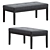 Elegant Lacey Tufted Ottoman Bench 3D model small image 4