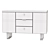Stylish Carlino Chest of Drawers 3D model small image 2