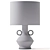 Sleek Ceramic Table Lamp 3D model small image 3