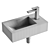 Art&Max AM-4849-L Hand Basin 3D model small image 4