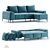 Trento Corner Sofa by Idealbeds 3D model small image 1