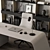 Executive Steel Desk 523 3D model small image 2