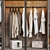 Modern Style Wardrobe with Clothing 3D model small image 5