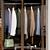 Modern Wardrobe with Glass Doors & Mirror 3D model small image 5