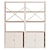 IKEA Storage Shelf with Cabinets 3D model small image 1