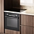 Sleek Wood Kitchen Set 3D model small image 2