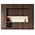 Sleek Wood Kitchen Set 3D model small image 5