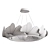 Talin Lighting Hanging Pendant Chandelier 3D model small image 2