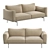 Happy Jack Sofa, Modern Elegance 3D model small image 1