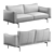 Happy Jack Sofa, Modern Elegance 3D model small image 7