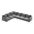 Italian Corner Sofa Comfortably Hugs 3D model small image 4