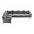 Italian Corner Sofa Comfortably Hugs 3D model small image 5