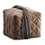 Moroccan Style Pouf Ottoman 3D model small image 2