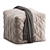 Moroccan Style Pouf Ottoman 3D model small image 4