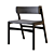 Jasper Textile Dark Grey Chair 3D model small image 1