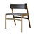 Jasper Textile Dark Grey Chair 3D model small image 2