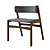 Jasper Textile Dark Grey Chair 3D model small image 3