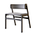 Jasper Textile Dark Grey Chair 3D model small image 4