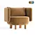 Elegant Cosmos Chair Set 3D model small image 2