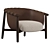 Contemporary Elegance Cleo Armchair 3D model small image 1