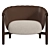 Contemporary Elegance Cleo Armchair 3D model small image 3