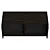 Stylish Low Media Console, 8192x8192 UVs 3D model small image 3