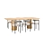 Modern Dining Set with Seating 3D model small image 4