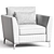 Modern Isla Armchair Design 3D model small image 2
