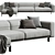  Stylish Ditre Italia Chaise Sofa 3D model small image 2