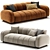 Renzo Ranch Sofa, Modern Design 3D model small image 1