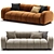 Renzo Ranch Sofa, Modern Design 3D model small image 3