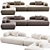 Modern Bumper Sectional Sofa Design 3D model small image 4