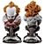 Pennywise Surprised Bust Collectible Figure 3D model small image 1