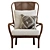 PARKER RATTAN ACCENT CHAIR 3D model small image 2