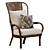 PARKER RATTAN ACCENT CHAIR 3D model small image 3