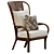 PARKER RATTAN ACCENT CHAIR 3D model small image 4