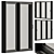 Metal Sliding Windows Set 30 3D model small image 1