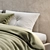 Modern Low Profile King Bed 3D model small image 2