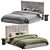 Modern Low Profile King Bed 3D model small image 3