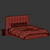 Modern Low Profile King Bed 3D model small image 6