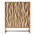 Textured Mango Wood Brass Cabinet 3D model small image 2
