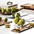 Fruitful Decor Set with Books 3D model small image 3