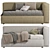 Convertible Sofa Bed Hill S 3D model small image 2